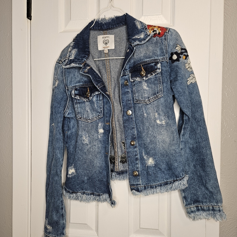 Floral Denim Jacket